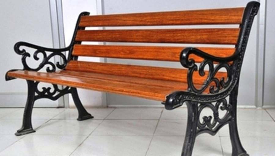 Wooden Park Bench