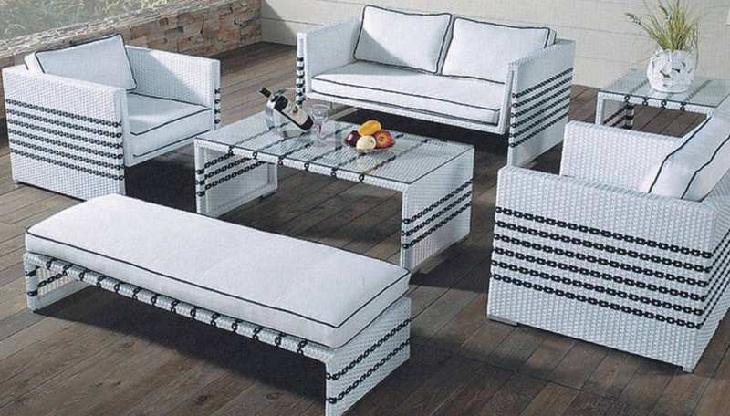 Deep Seat Wicker Sofa