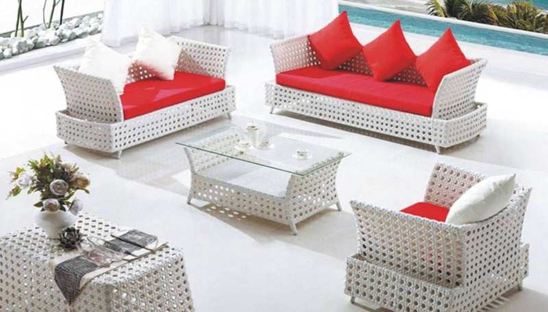 Cane Sofa Set