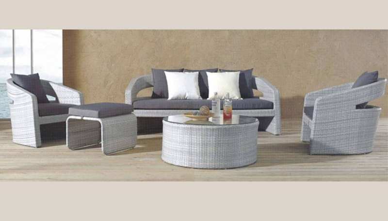 Wicker Bistro Sofa Set