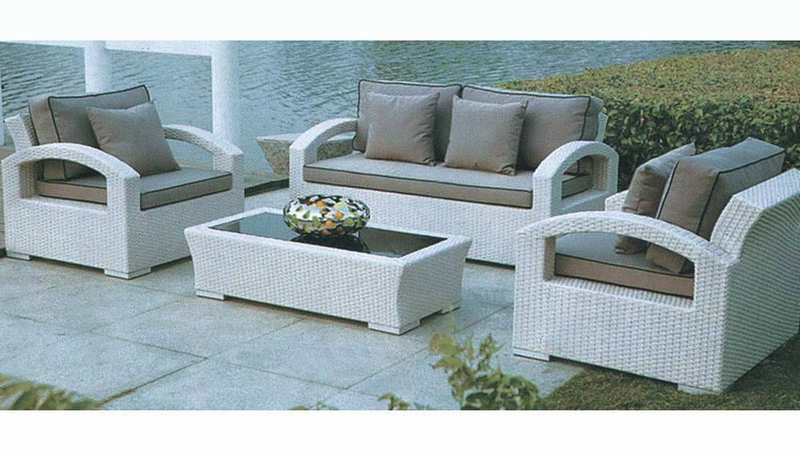Garden Wicker Sofa Set
