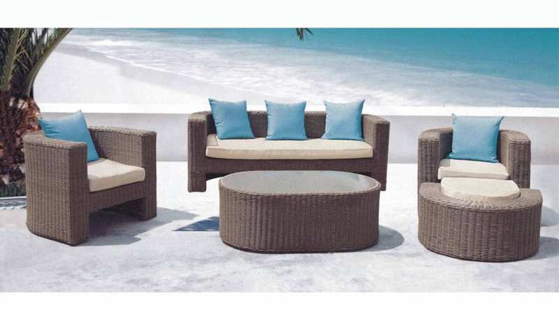 Wicker Corner Sofa Set