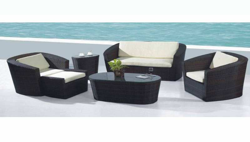 Cube Wicker Sofa Set
