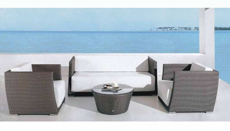 Wicker Swing Sofa Set
