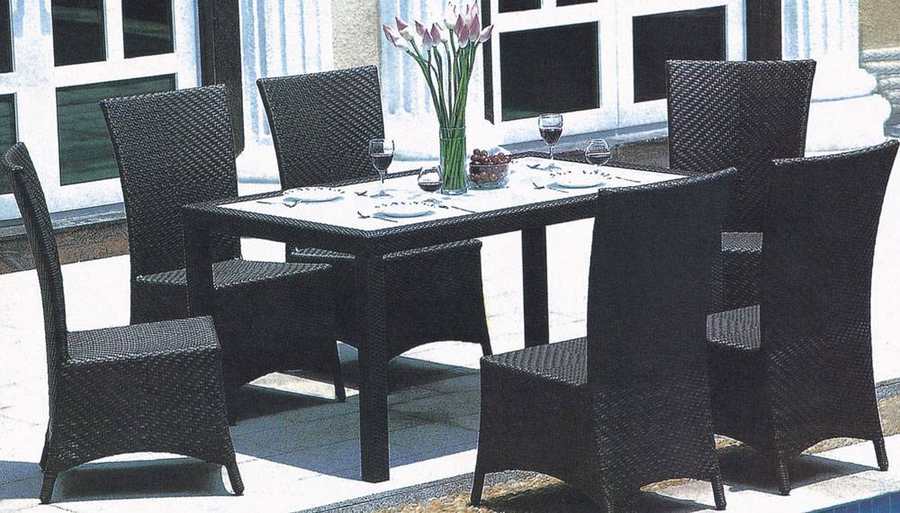 Contemporary Wicker Set