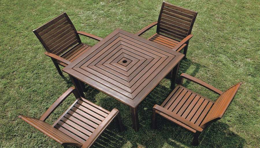 Wooden Garden Table Set