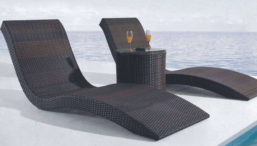 Teak Double Sun Bed