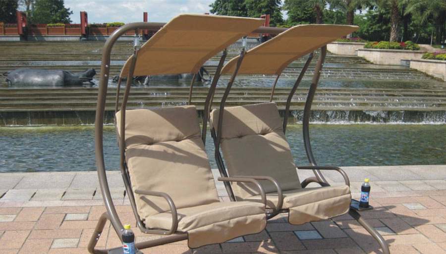 Wicker Porch Swing