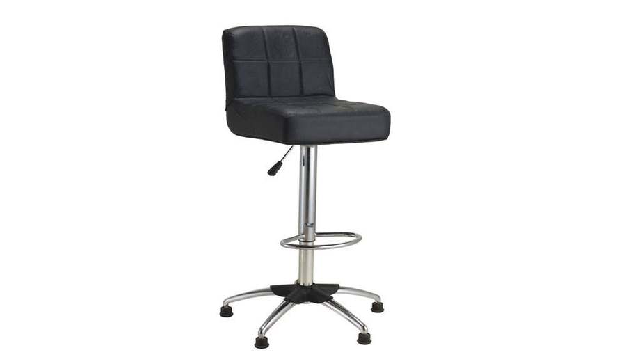 Bar Stool with Chrome Legs